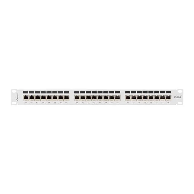 Lanberg Patch Panel 24 port 1U 19" kat.6A FTP ekranowany szary — image 3