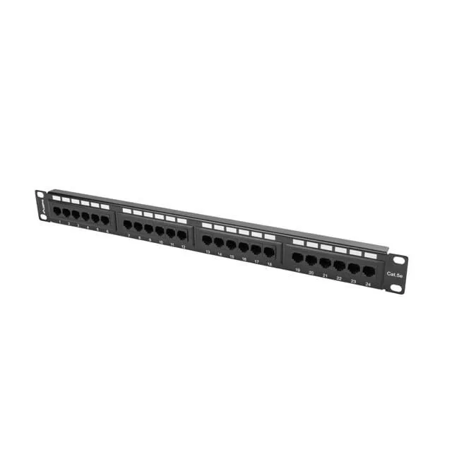 Lanberg Patch Panel 24 port 1U 19" kat.5E UTP czarny — image 2