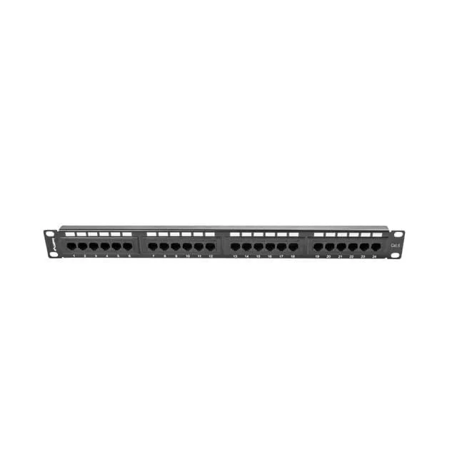 Lanberg Patch Panel 24 port 1U 19" kat.6 UTP czarny — image 2