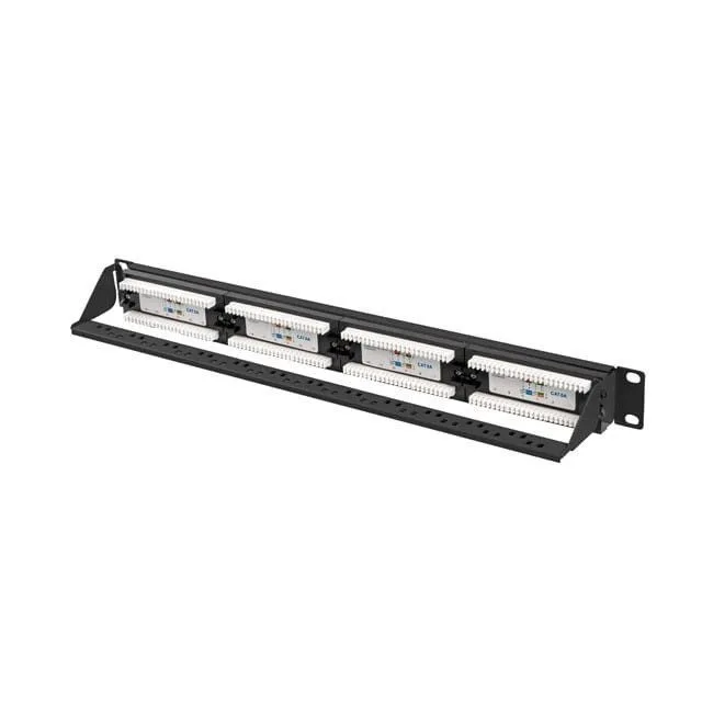 Lanberg Patch Panel 24 port 1U 19" kat.6A UTP czarny — image 1