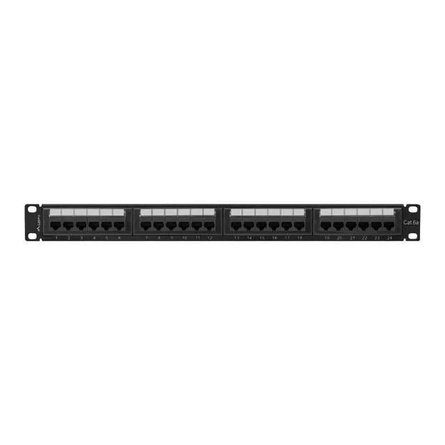 Lanberg Patch Panel 24 port 1U 19" kat.6A UTP czarny — image 4