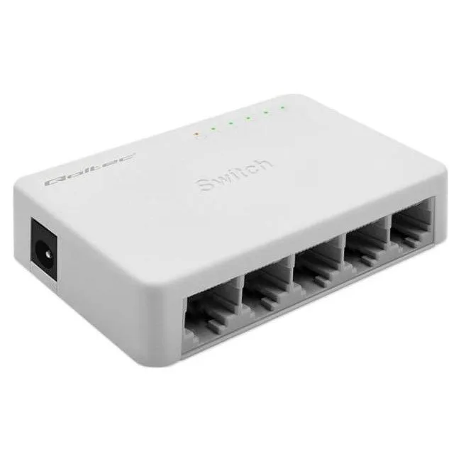 Qoltec 52247 Przełącznik sieciowy 5 x port RJ45 | 1000Mbps | LAN — image 1