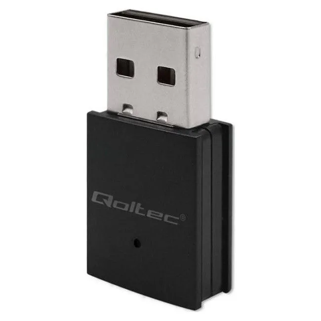 Qoltec 56989 Bezprzewodowy mini adapter WiFi | Standard AC | BT 4.0 | USB 2.0 | 600Mbps — image 1