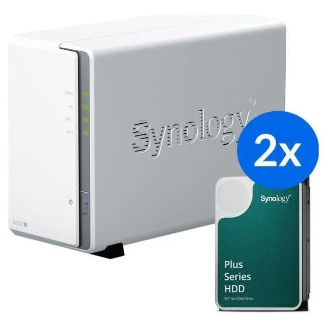 Synology DS223J+2x HAT3300-4T (2x 4TB) — image 1