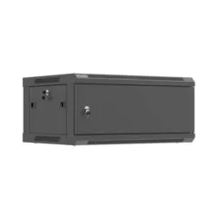 Lanberg szafa rack wisząca 19" 4U 600X450 czarna drzwi metalowe