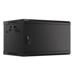 Lanberg szafa rack wisząca 19" 6U 600X450 czarna drzwi metalowe
