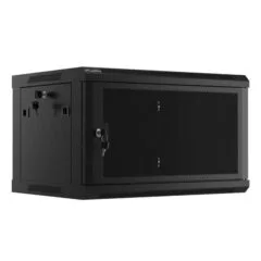 Lanberg szafa rack wisząca 19" 6U 600X450 czarna drzwi perforowane