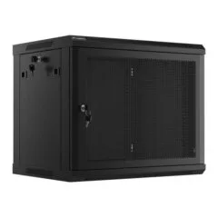 Lanberg szafa rack wisząca 19" 9U 600X450 czarna drzwi perforowane