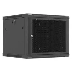 Lanberg szafa rack wisząca 19" 9U 600X600 czarna drzwi perforowane