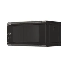 Lanberg szafa rack wisząca 19" 4U 540X350 czarna drzwi przeszklone