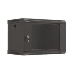 Lanberg szafa rack wisząca 19" 6U 540X350 czarna drzwi przeszklone