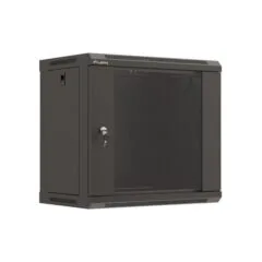 Lanberg szafa rack wisząca 19" 9U 540X350 czarna drzwi przeszklone