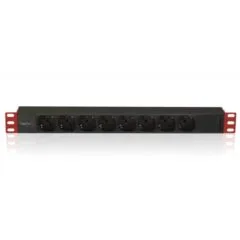 Techly 107746 Listwa zasilająca PDU Rack 19" 1U, 8x Schuko, 250V/16A, kabel C14 2m pod UPS