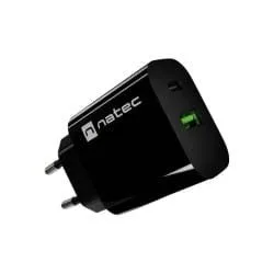 Natec Ribera 20W USB-A USB-C czarna — image 1