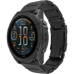 FIXED Tytanowa bransoleta do Garmin QuickFit 22mm, czarna