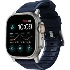NOMAD Rugged Band do Apple Watch 46mm/49mm granatowo/srebrny