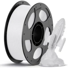 Anycubic PETG Filament White 1Kg. Ideal Usage: Mechanical brackets, water bottles, drone parts, and functional outdoor fixtures. Offering high impact resistance, weather durability, and chemical resistance.