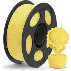 Anycubic PLA Matte Filament Yellow 1Kg. Ideal Usage: Architectural models, photography props (where glare must be avoided), artistic sculptures, busts, and low-stress display prototypes.