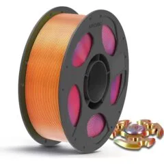 Anycubic PLA SILK-TRI-COLOR Filament  Red Blue Yellow 1Kg. Ideal usage: Highly detailed display pieces, articulated toys/dragons, vases, abstract sculptures, and eye-catching decorative items where you want a dynamic visual effect.