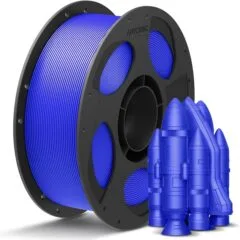 Anycubic PLA+ Filament Blue 1Kg. Ideal Usage: Functional prototypes, mechanical parts, durable household gadgets, and brackets or mounts that require more impact resistance than standard PLA can provide.