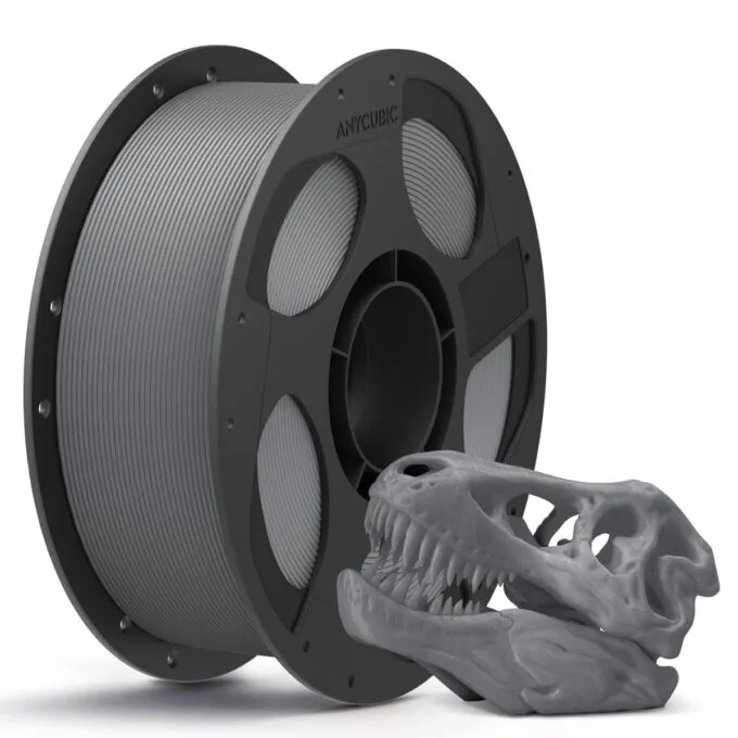 Anycubic PLA Basic Filament Texture Grey 1Kg. Ideal Usage: Concept models, decorative items, rapid prototypes, and low-stress household gadgets. — image 1