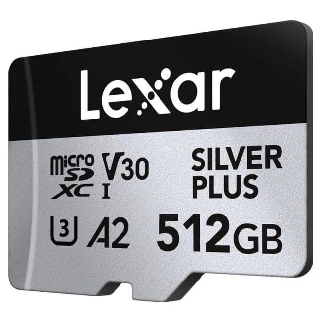 Lexar 512GB microSDXC Professional SILVER Plus UHS-I A2 V30 U3 4K — image 1