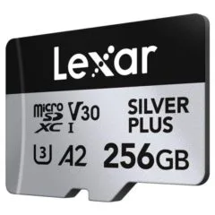 Lexar 256GB microSDXC Professional SILVER Plus UHS-I A2 V30 U3 4K