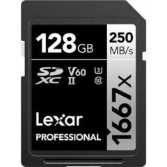 Lexar SDXC 128GB Professional 1667x UHS-II U3 ( 120/250 MB/s )