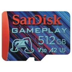 SanDisk microSDXC GamePlay 512GB 190/130 MB/s A2 C10 V30 UHS-I U3
