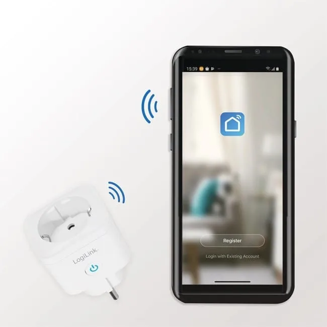 LogiLink gniazdko Wi-Fi smart białe — image 2