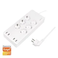 LogiLink 6 gniazd Wi-Fi smart 1.8m biała