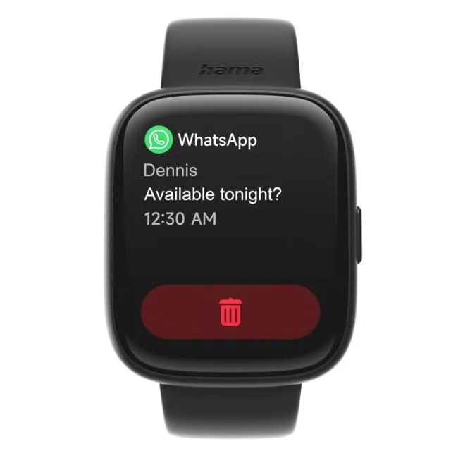 Hama Smartwatch 4000 kwadratowy, czarny — image 4