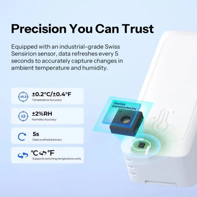 Sonoff Zigbee Temperature Humidity Sensor With Precision Climate Temperature SNZB-02B — image 3