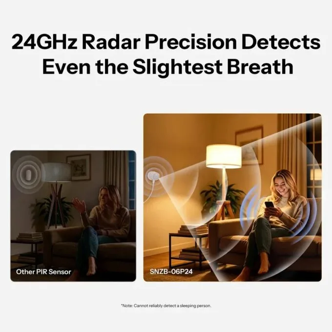 Sonoff ZigBee Human Presence Sensor With Customized Detection Zone and Lux Sensor SNZB-06P24 — image 3