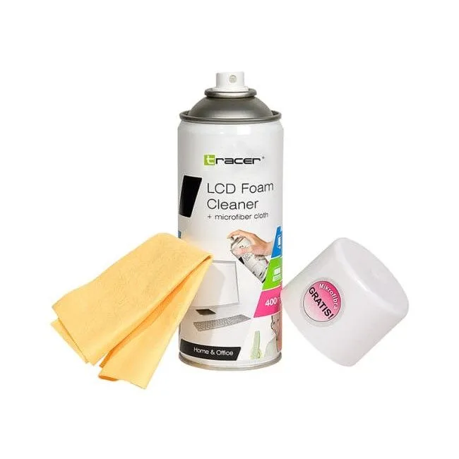 Tracer pianka czyszcząca LCD/TFT 400 ml + microfibre — image 2