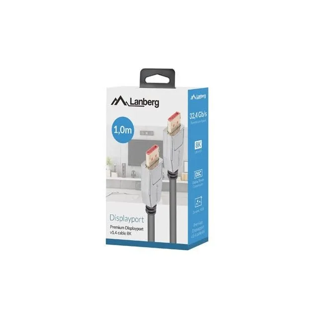Lanberg kabel Displayport M/M v1.4 1m 8K 60Hz czarny box — image 3