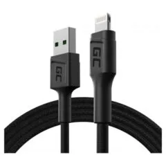 Green Cell PowerStream USB-A - Lightning (szybkie ładowanie) 2.4A 1.2m czarny