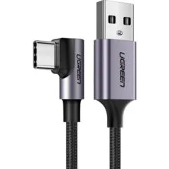 Ugreen USB do USB-C kątowy US284 2m czarny