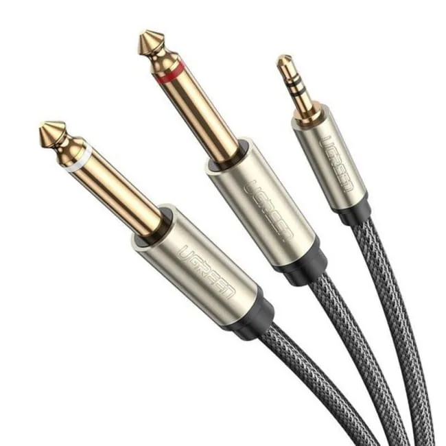Ugreen TRS 3.5 mm do 2x TS - 1m szary — image 1