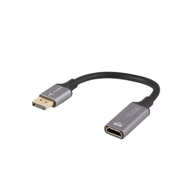 Lanberg adapter Displayport - HDMI 8K 20cm srebrny — image 1