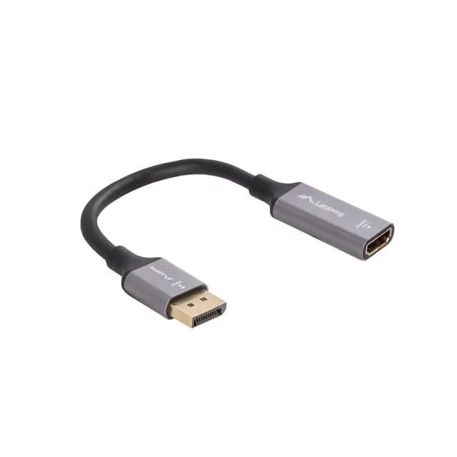 Lanberg adapter Displayport - HDMI 8K 20cm srebrny — image 3