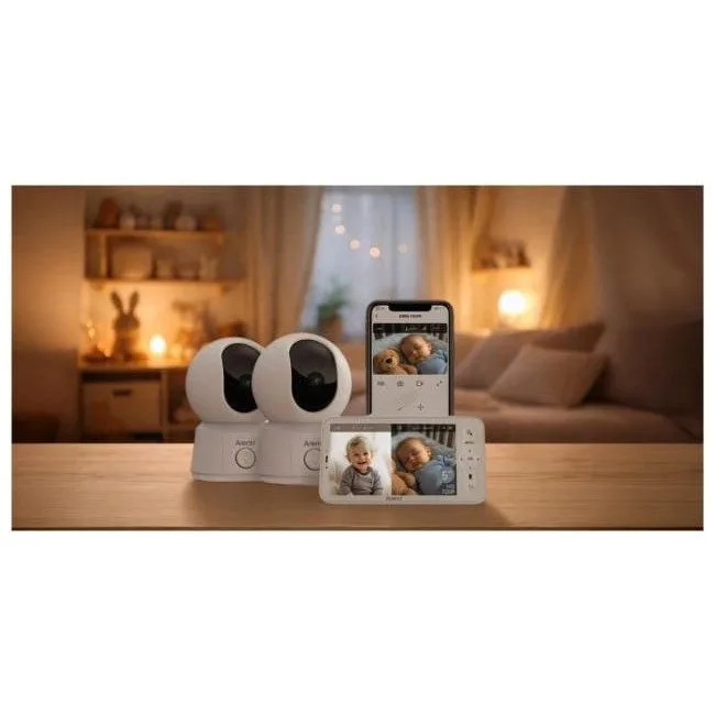 Arenti AInanny B2 2 x kamera biały — image 3