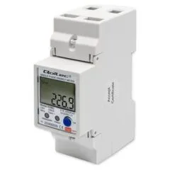 Qoltec 1-fazowy elektroniczny licznik | miernik zużycia energii na szynę DIN | Wi-fi | TUYA | 230V | LCD