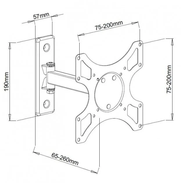 Techly Uchwyt ścienny LCD (23837) 37" — image 3