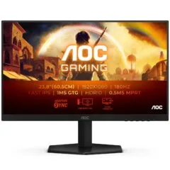 AOC 24G42E 23.8‑inch Gaming Monitor - Fast IPS, 1920x1080, 180 Hz, 1 ms GtG - 24G42E