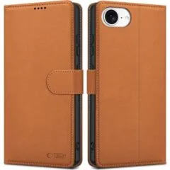 Tech-Protect Wallet iPhone 16E saddle brown
