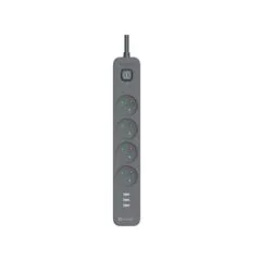 Tracer Power Line+ 1,5 m 4 gniazd + USB-A grafitowy