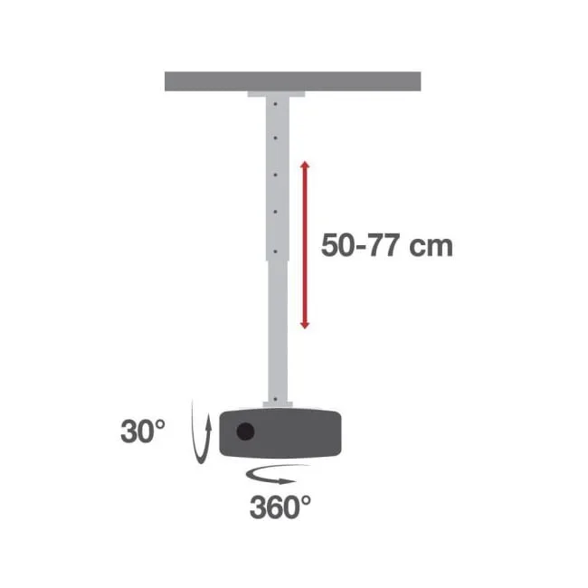 Techly 022267 50-77cm, 15kg, biały — image 3