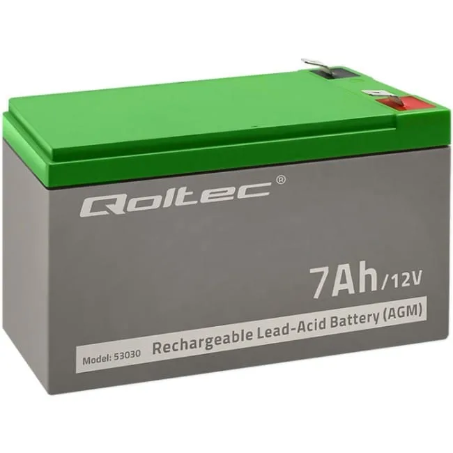 Qoltec Akumulator AGM 12V 9Ah — image 1