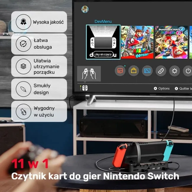 Unitek Stacja dokująca do Nintendo Switch 100W 4K — image 2